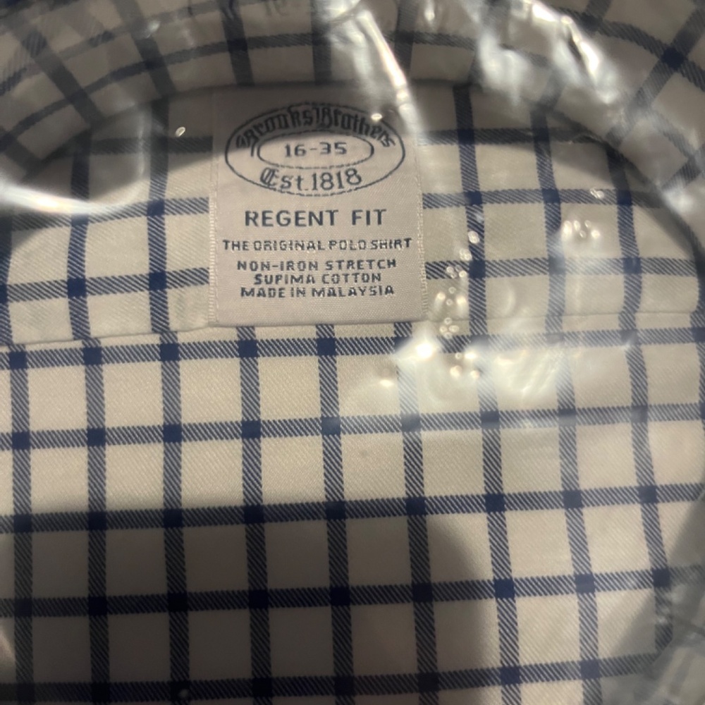 NEW Brooks Brothers Regent Fit Dress Shirt - Picture 3 of 3
